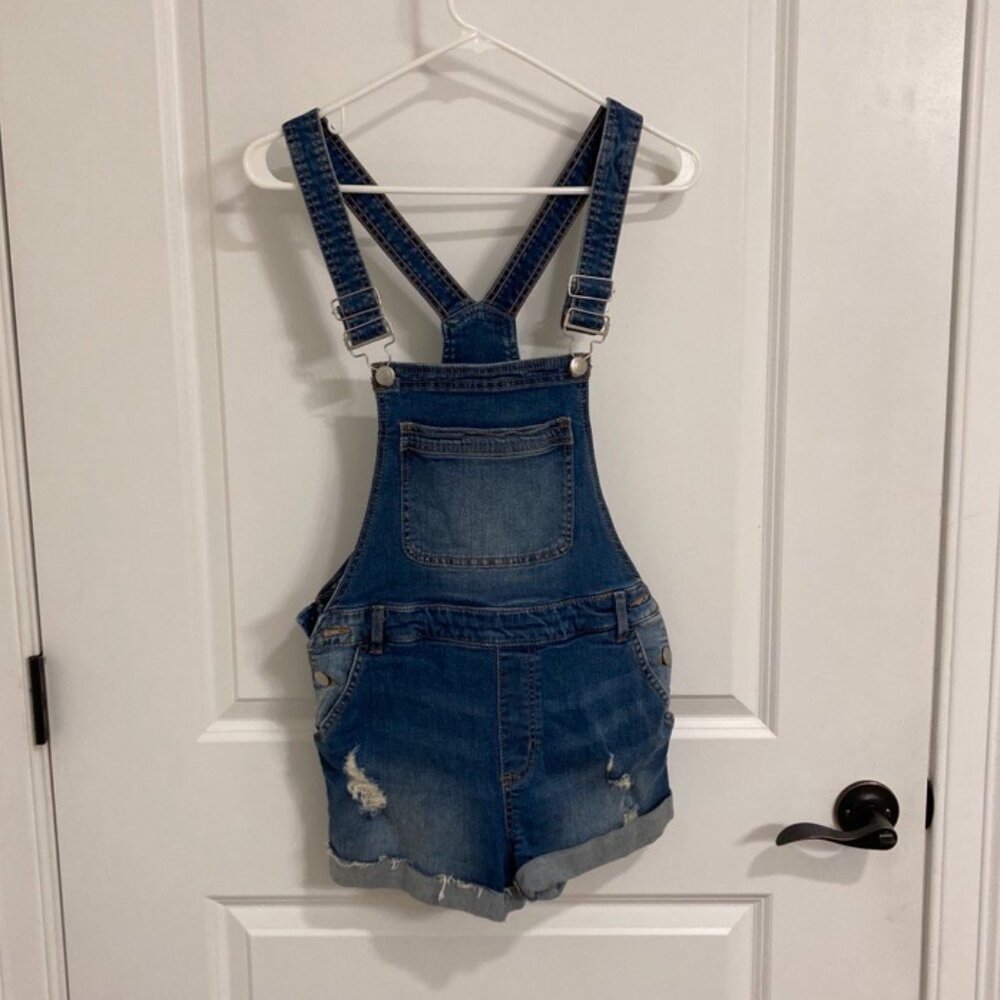 Jean Overall Shorts
